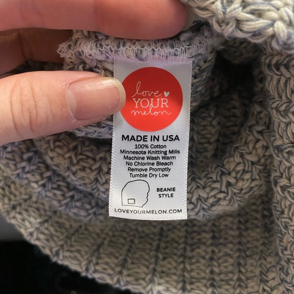 Love your melon Beanie style Pom hat - Picture 6 of 6